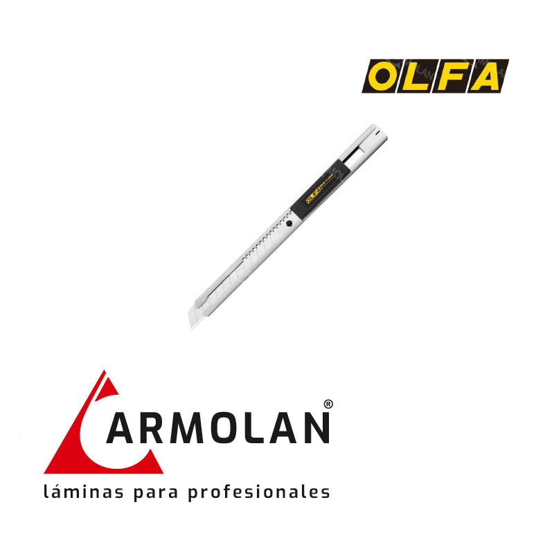 Olfa SVR-2 Auto Lock. Cutter Cuchilla y Mango de Acero Inoxidable